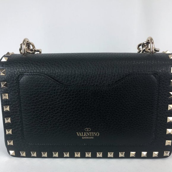 Valentino Garavani Rockstud Shoulder Bag in Black - Picture 7 of 15